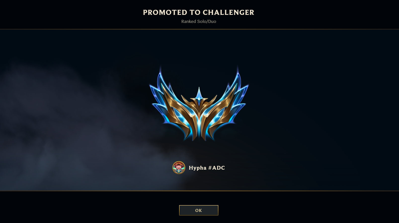 Hypha promoted to Challenger in Ranked Solo/Duo